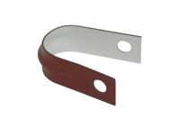 Attaches en forme U - rouge laquée 20 mm