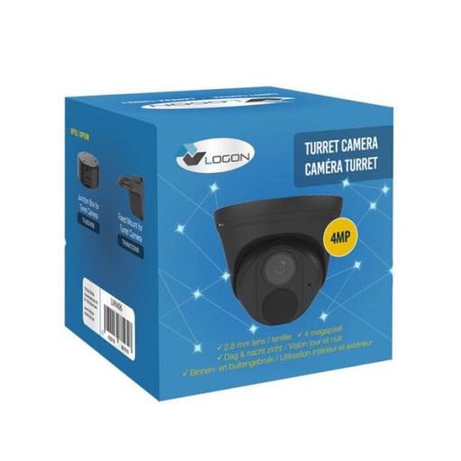 LOGON 4MP TURRET 2.8MM BUILT-IN MICROPHONE - BLACK