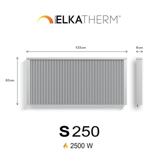 S250 2,5 kw  RAL9010  63/133/8 cm