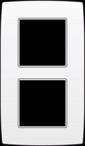 PLAQUE DOUBLE 60 BLANC