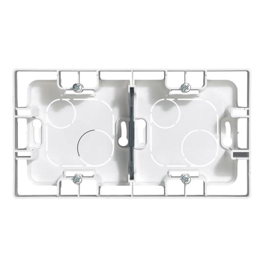 Niloé cadre saillie 2P blanc 159,5x88,5mm vertical / horiz.