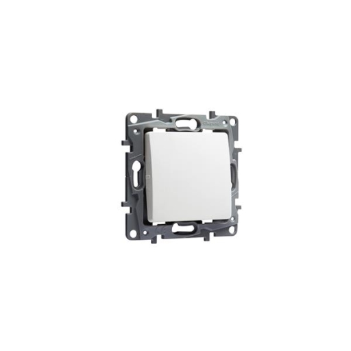Niloé inverseur 10Ax à vis blanc