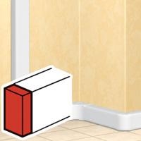 Embout gauche/dr. DLP design section 50x105mm (couv. 65mm)