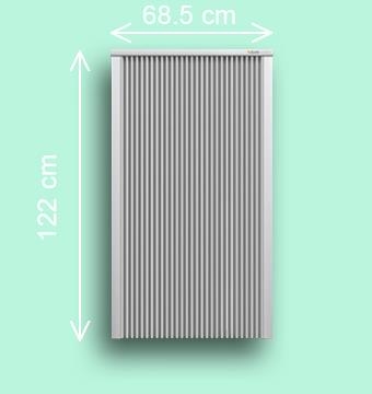 SL250  2,5 kw  RAL9010 122/69/8 cm