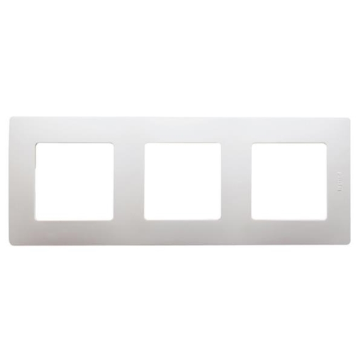 Niloé plaque triple crème entraxe 71mm vertical / horiz.
