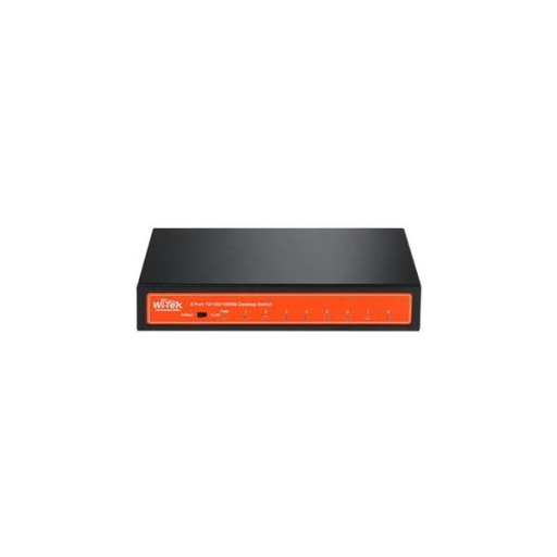 WITEK 8XGIGABIT ETHERNET SWITCH WITH STEEL CASE