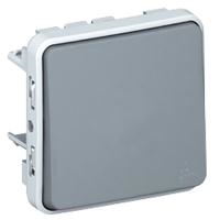 Plexo deux direct. 10a 250v composable gris