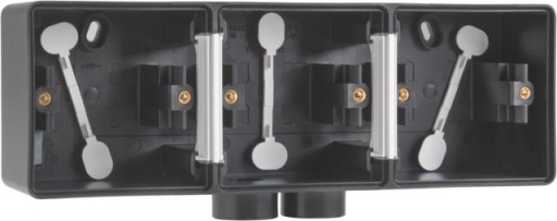 HYDRO BOITE TRIPLE HORIZONTAL 2ENTR  NOIR