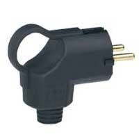 Universele contactstop rubber 10/16A 250V IP40/7 zwart