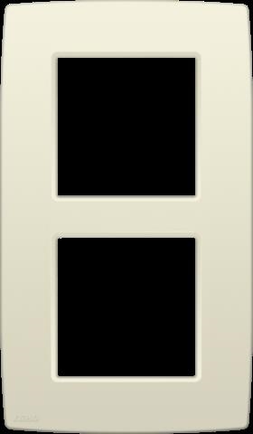 PLAQUE DOUBLE 60 CREME  VERT.