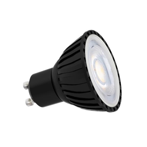 BRAGA Sources LED 2700°K Noir GU10 AC 240V 7W 36°