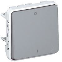 Plexo bipolaire 10a 250v composable gris