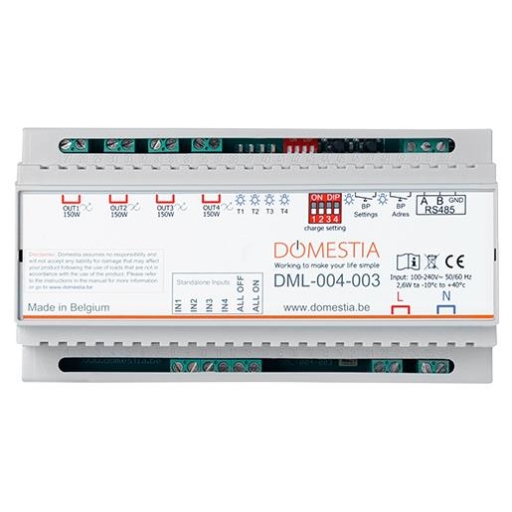 Uitbreidingsmodule 4 afstandsgedimde uitgangen compatibel met LED