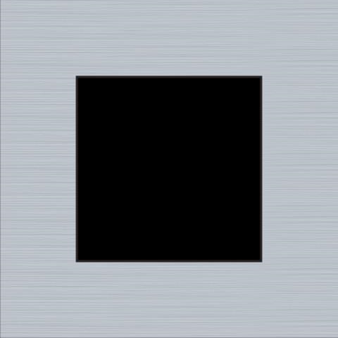 PLAQUE SIMPLE  ALU GREY