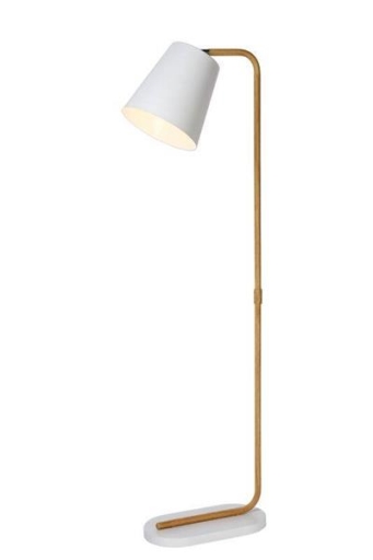 CONA Lampadaire E27 L21 W38 H140cm Blanc
