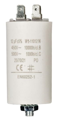 Condensateur 12 uF / 450 V + COSSE