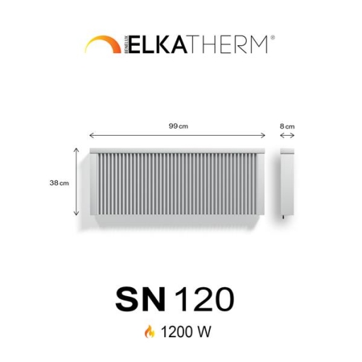 SN120  1,2 kw  RAL9010  38/99/8 cm