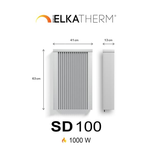 SD100  1,0 kw  RAL9010 63/41/13 cm