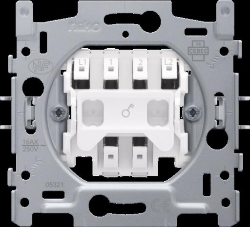 SOCLE INTERR. 2P-16A AVEC BORNES RAPIDES