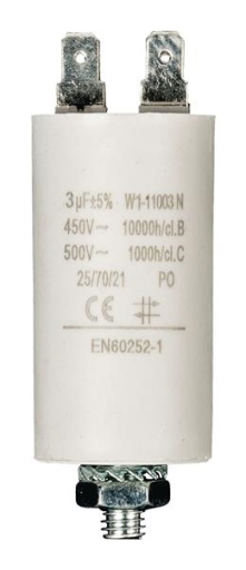 Condensateur 3 uF / 450 V +  FASTON