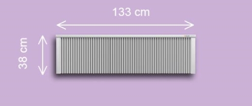 SN160  1,6 kw  RAL9010 38/133/8 cm