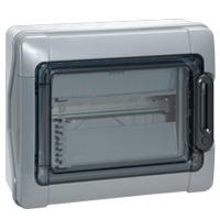 Waterdichte kast 1x12 modules met klemmenblok-IP65-Plexo