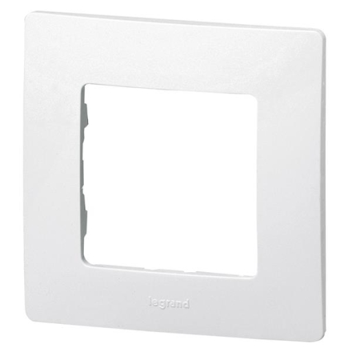 Niloé plaque 1 poste blanc