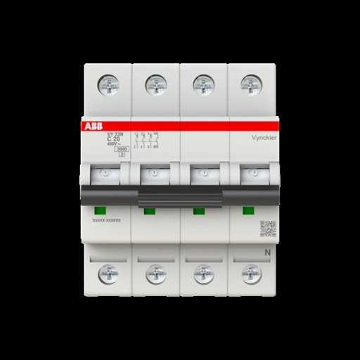 Disjoncteur VY30 4P C20 3kA