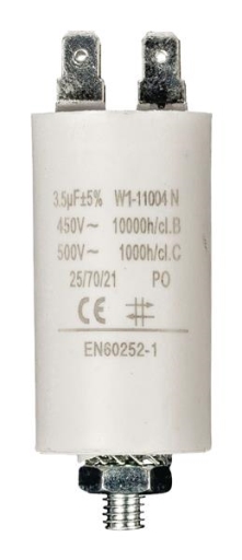 Condensateur 3.5 uF / 450 V +  FASTON
