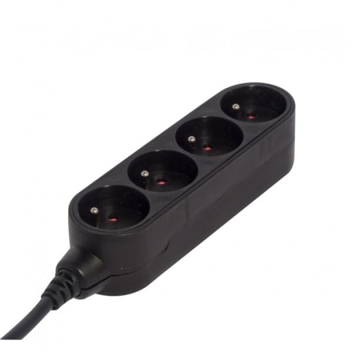 Bloc Design 4 x 16A - 3 m - noir