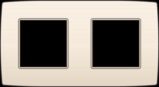 PLAQUE DOUBLE 71 CREME  HOR.
