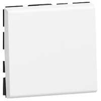 Mosaic poussoir 6A 250V 2 mod. Blanc