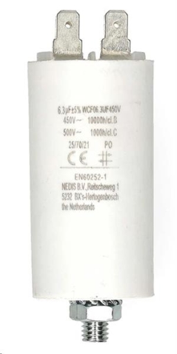 Condensateur 6.3 uF / 450 V +  FASTON