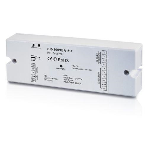 Récepteur RF RGB+W+WW PWM 5x5A 600W