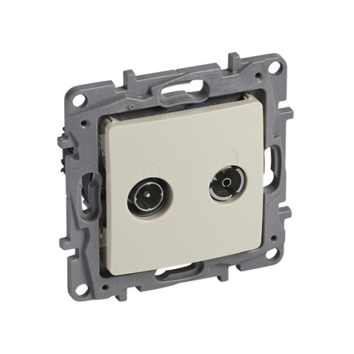 Niloé ctdoos TV/FM kabelntw. crème met spankl.