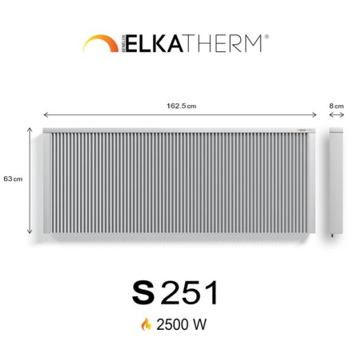 S251 2,5 kw  RAL9010 63/163/8 cm