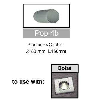 Pop 8b-PVC tube Ø 80mm L160mm
