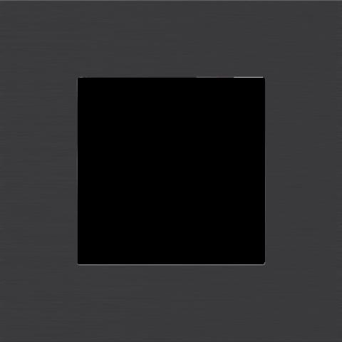 PLAQUE SIMPLE  ALU BLACK