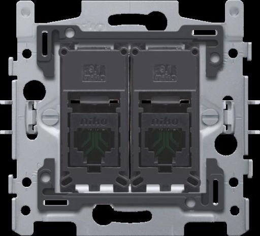 SUPPORT 2XRJ45 UTP CAT5E
