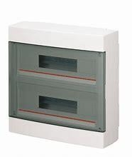 Coffret apparent  IP40 porte transparente 24 modules   b