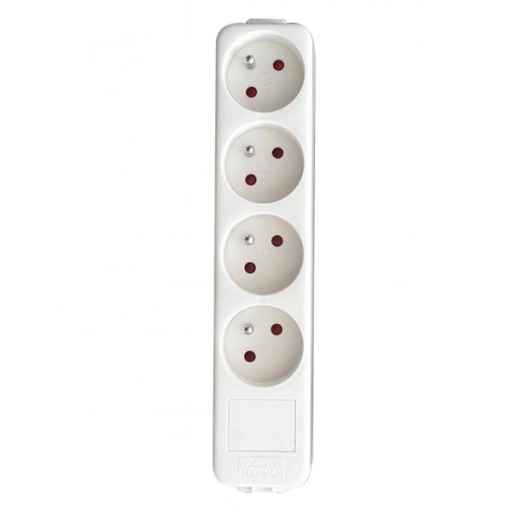 Snoerloze multistekkerdoos - wit 4x16A
