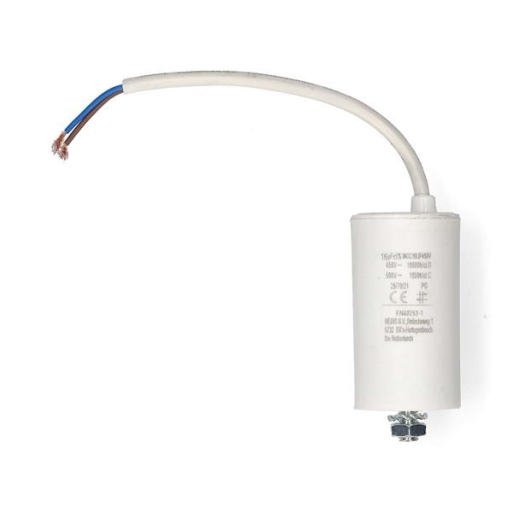 Condensateur 16 uF / 450 V + Cable