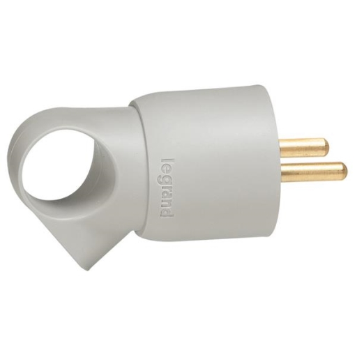 Fiche 2P+T anneau 16A gris
