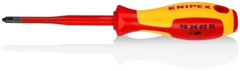 Tournevis vis cruciforme Slim, 1000V VDE, Phillips PH2, longueur 212mm