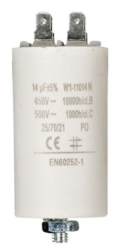 Condensateur 14 uF / 450 V + Cable