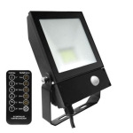 Led floodlight QT 50W 4000K noir avec détecteur