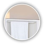 410H Porte-serviette  RAL9010 41/8 cm