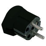 Fiche 2P+T 10/16A noire   600604 VYN030030542002