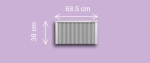SN100  1,0 kw  RAL9010 38/69/8 cm