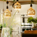 LED Floating Globe 200 smokey grey